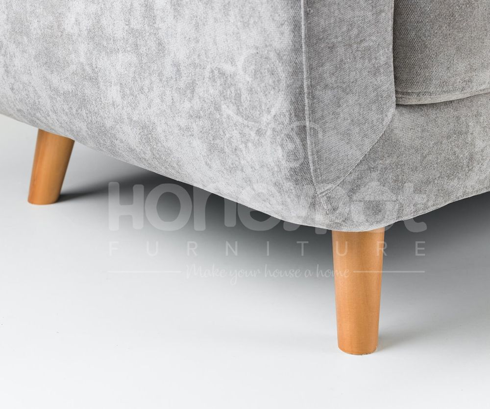 Aurora Grey Fabric Corner Sofa