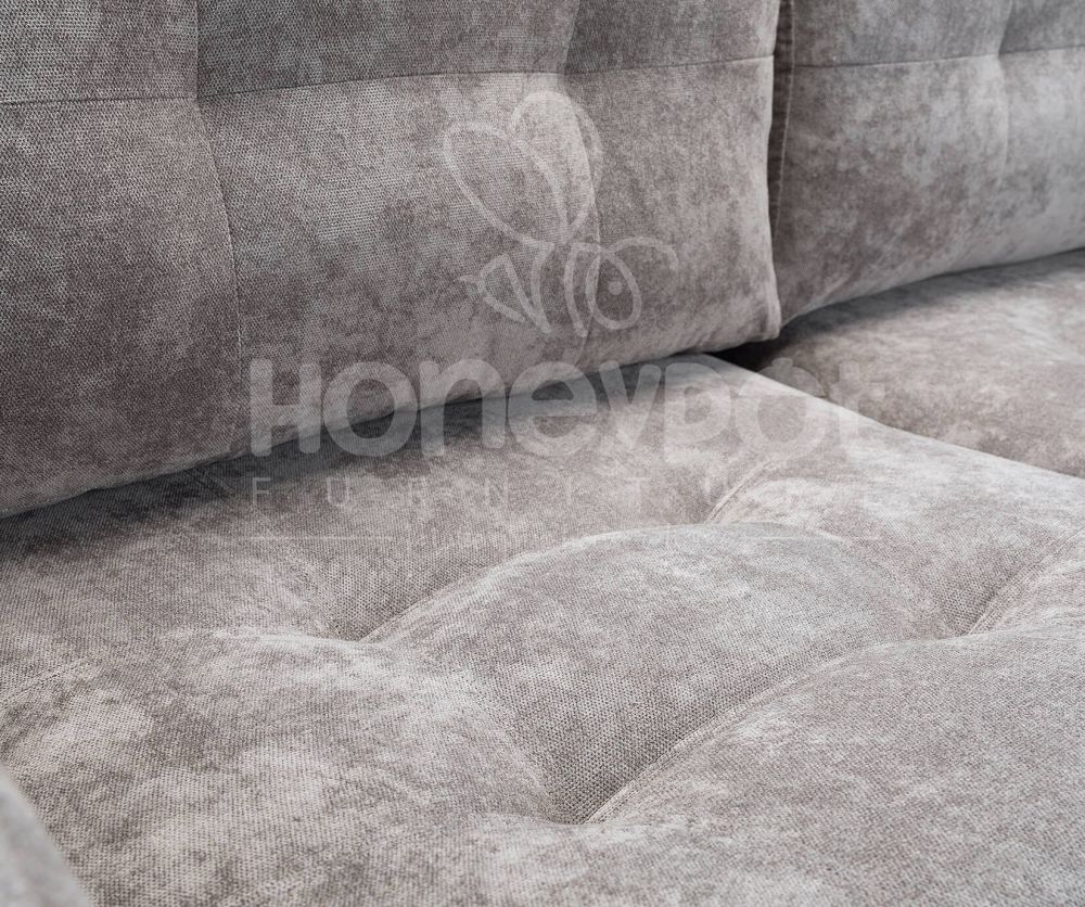 Aurora Grey Fabric Corner Sofa