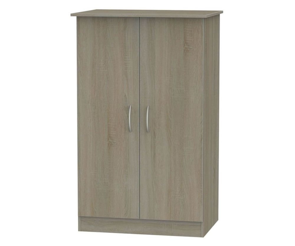 Welcome Furniture Avon Darkolino Wardrobe - 2ft6in Plain Midi