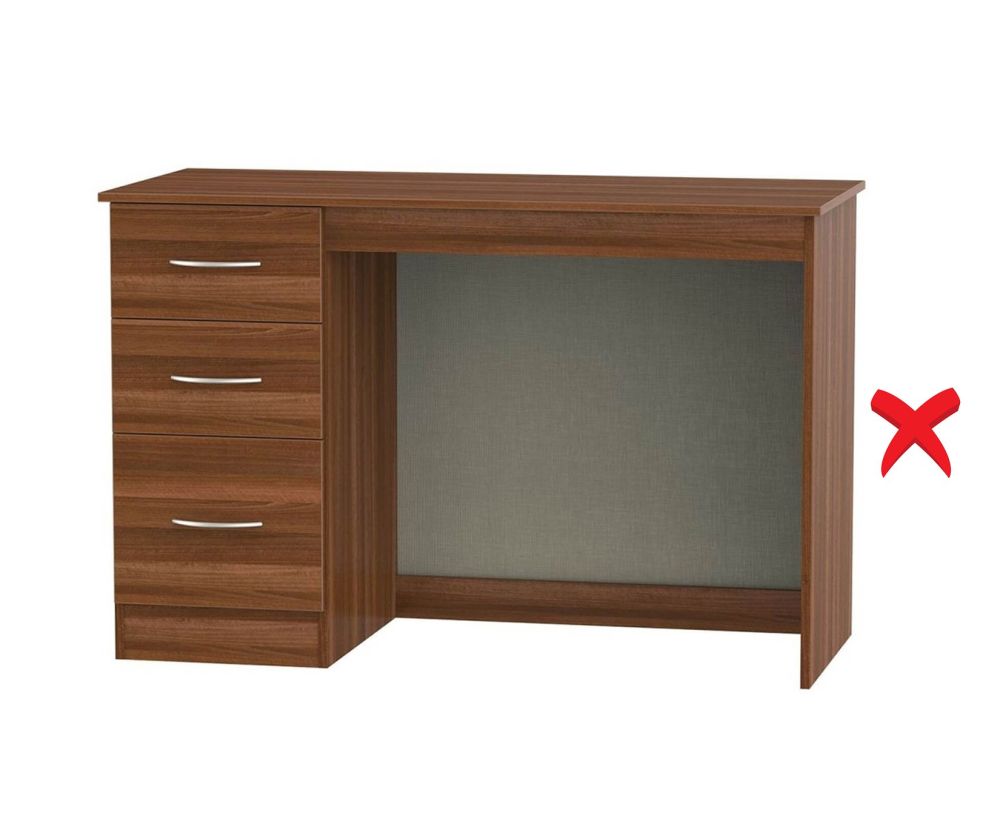 Welcome Furniture Avon Noche Walnut Desk - 3 Drawer