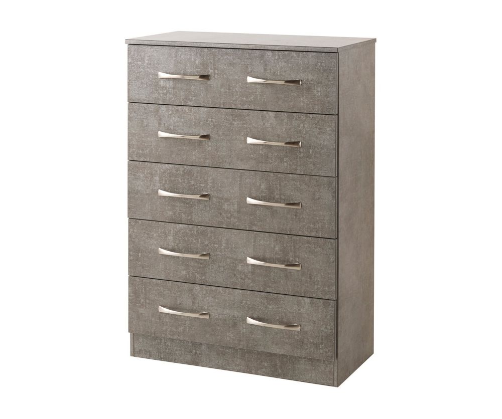 Welcome Furniture Avon Pewter 5 Drawer Chest