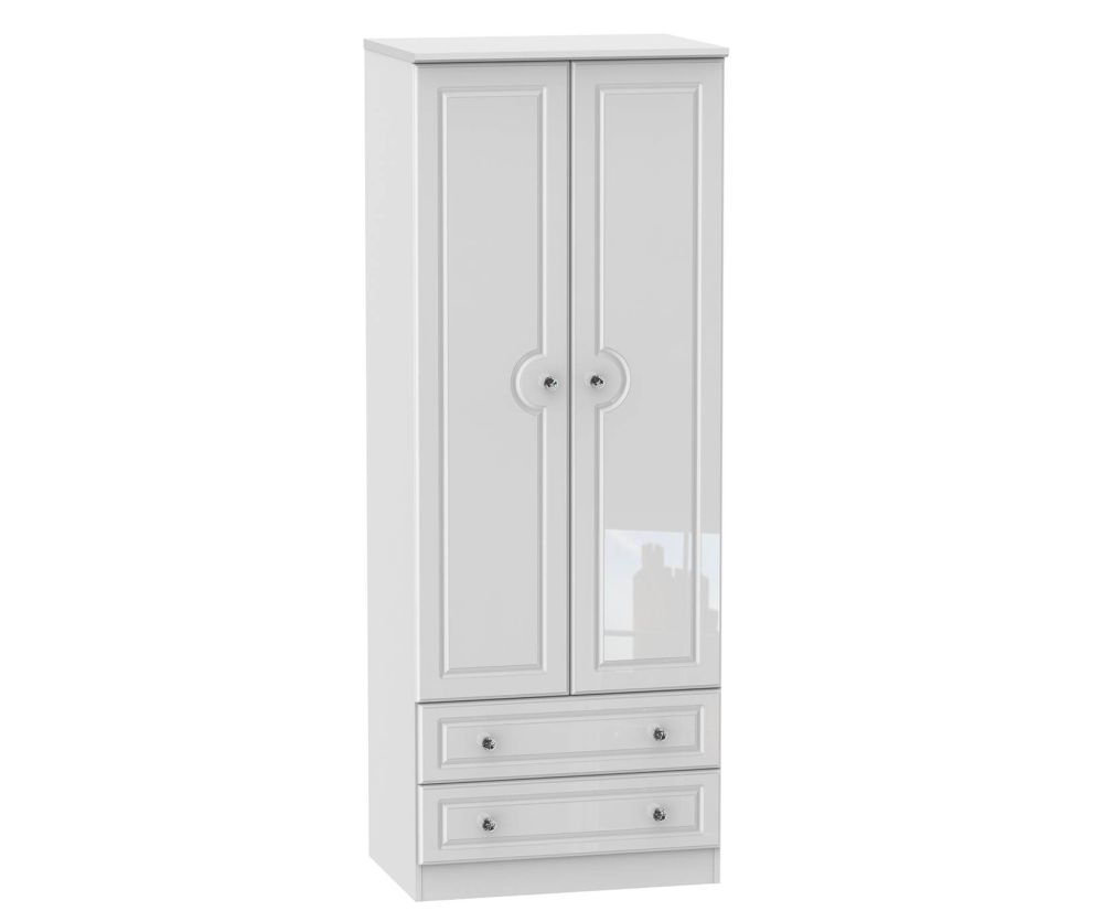 Welcome Furniture Balmoral Tall 2ft6in 2 Drawer Wardrobe