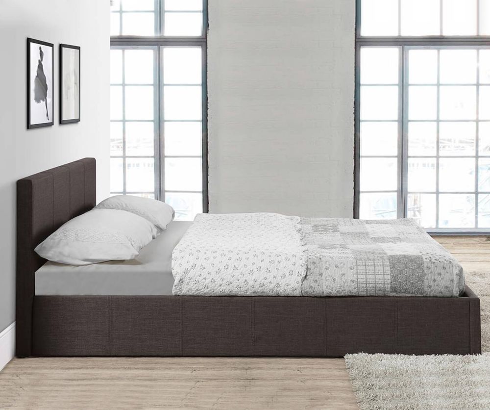 Birlea Furniture Berlin Grey Fabric Ottoman Bed Frame