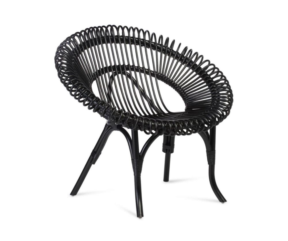 Desser Shanghai Black Rattan Chair