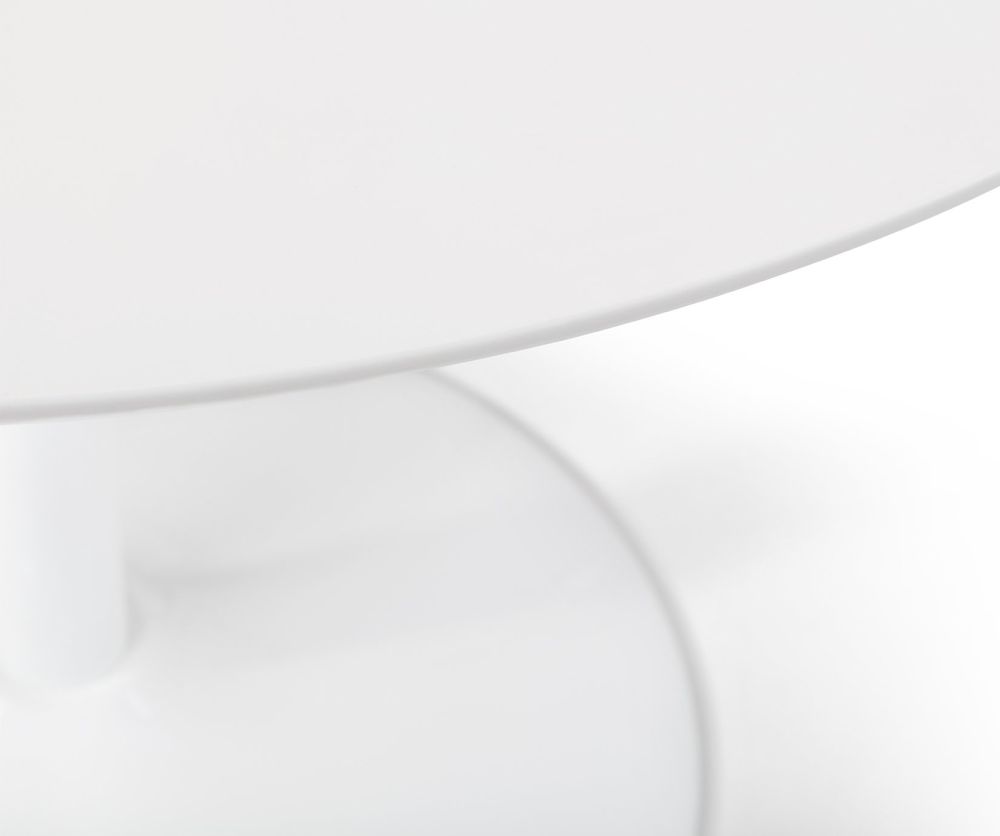 Julian Bowen Blanco White Round Dining Table Only