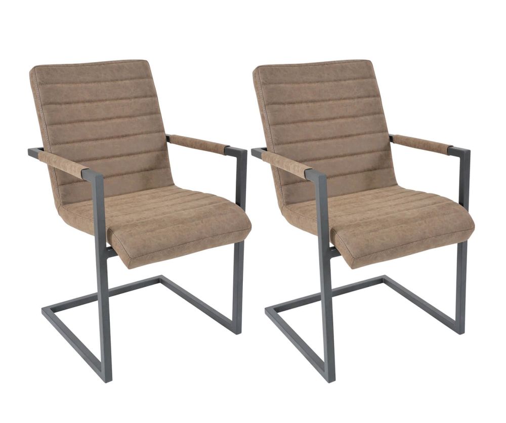 Clearance Rovicon Brunel Leather Dining Chair in Pair