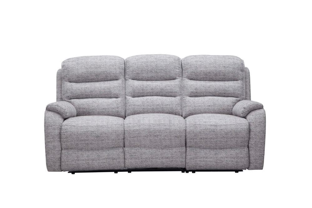 Como Grey Fabric Power Recliner 3+1+1 Sofa Set