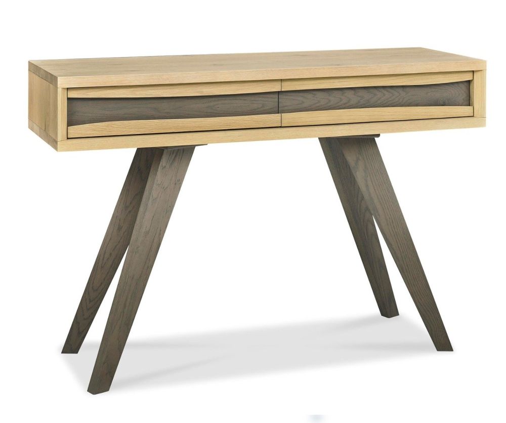 Bentley Designs Cadell Aged and Weathered Oak Console Table With Drawer