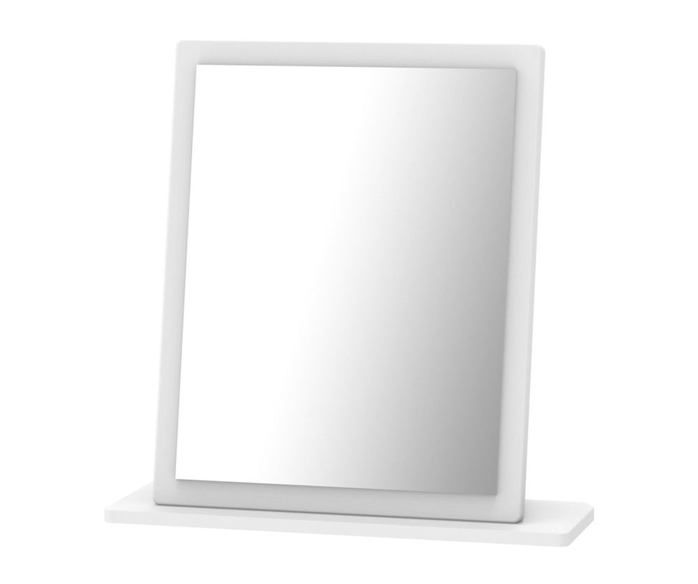 Welcome Furniture Camden High Gloss White Small Mirror