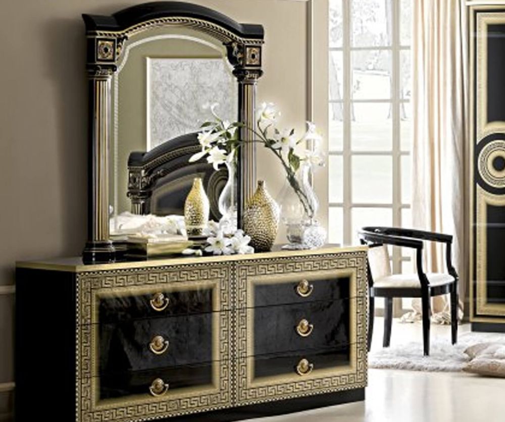 Camel Group Aida Black and Gold Double Dresser