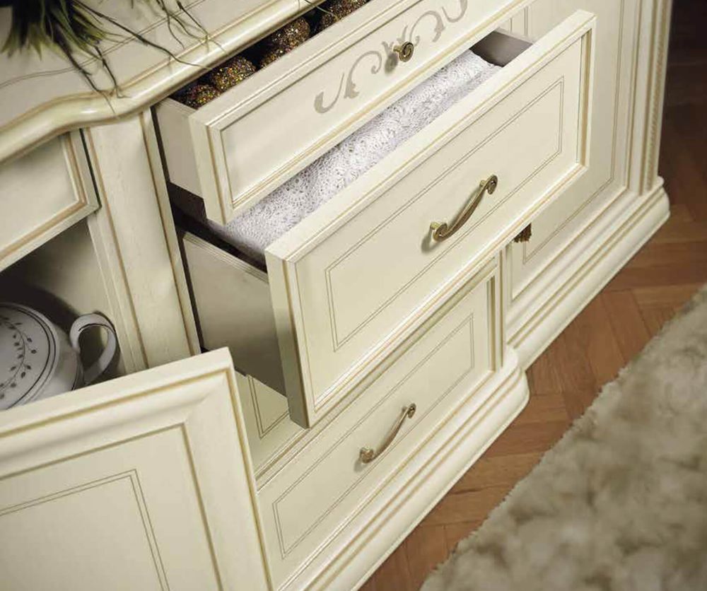 Camel Group Siena Ivory Finish 3 Door 3 Drawer Buffet