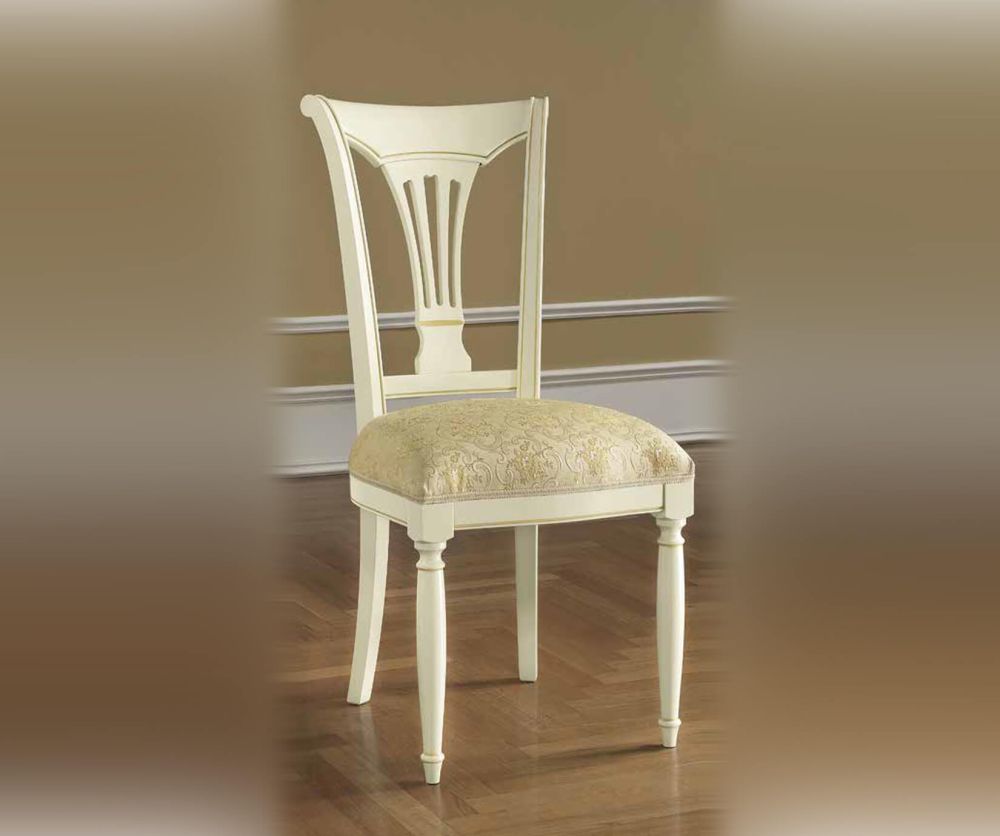 Camel Group Siena Ivory Finish Dining Chair in Pair