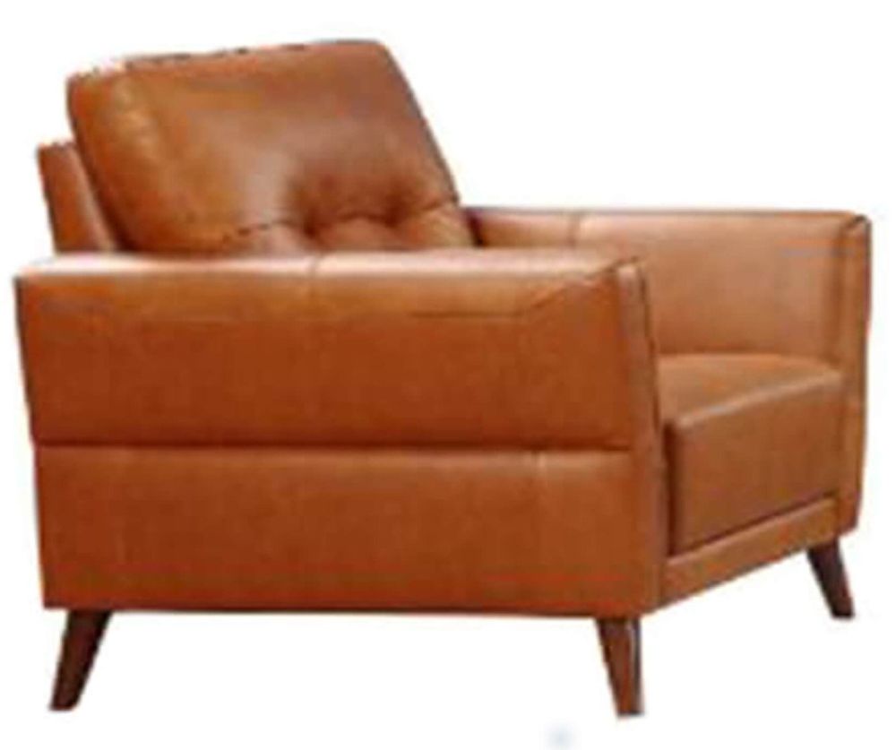 Furniture Link Capri Tan Leather 3+2+1 Sofa Set