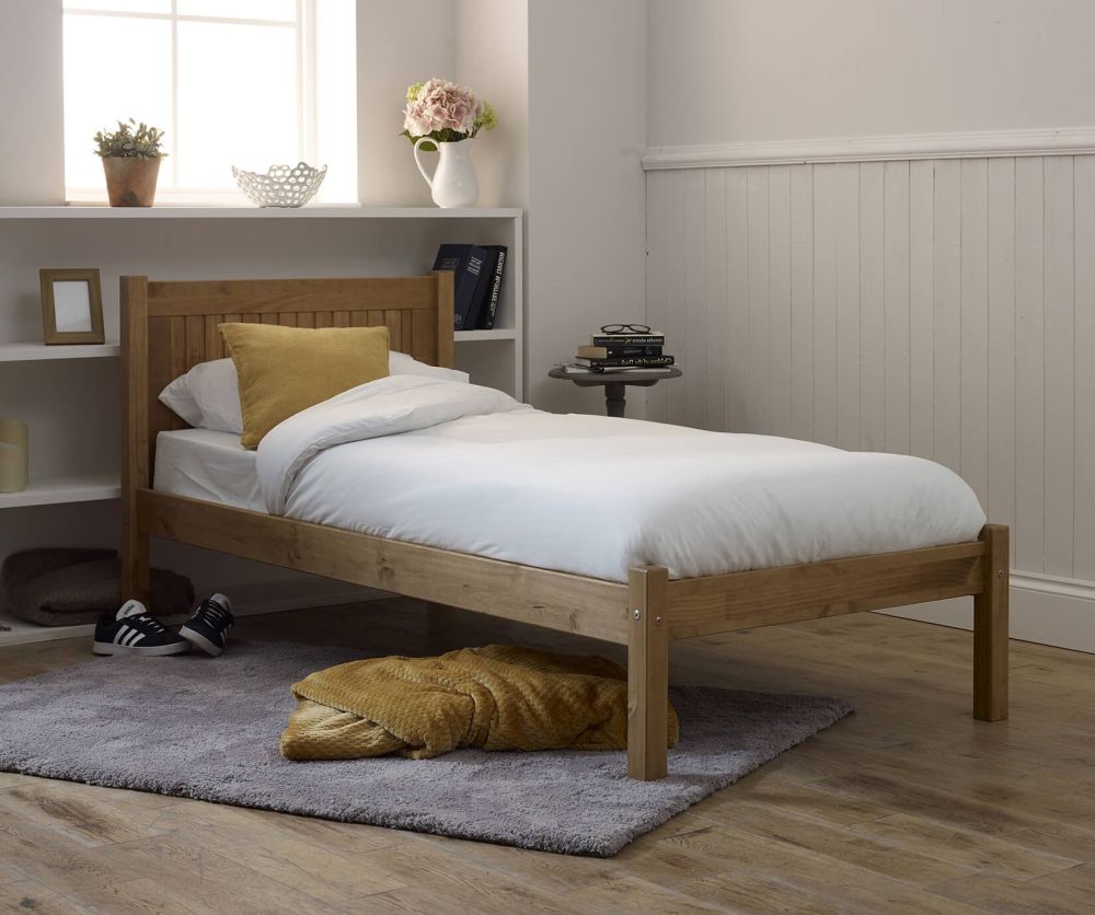 Limelight Capricorn Pine Finish Wooden Bed Frame