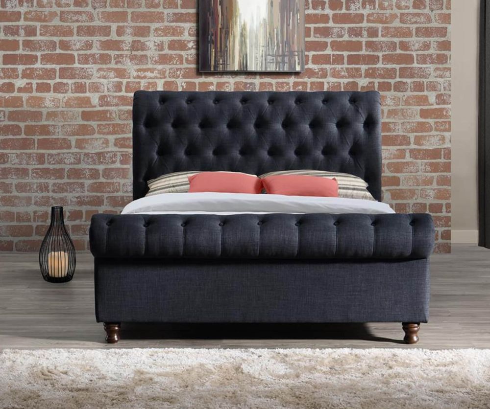 Birlea Furniture Castello Charcoal Fabric Bed Frame