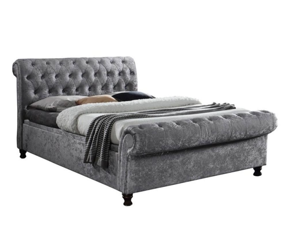 Birlea Furniture Castello Steel Fabric Side Ottoman Bed Frame