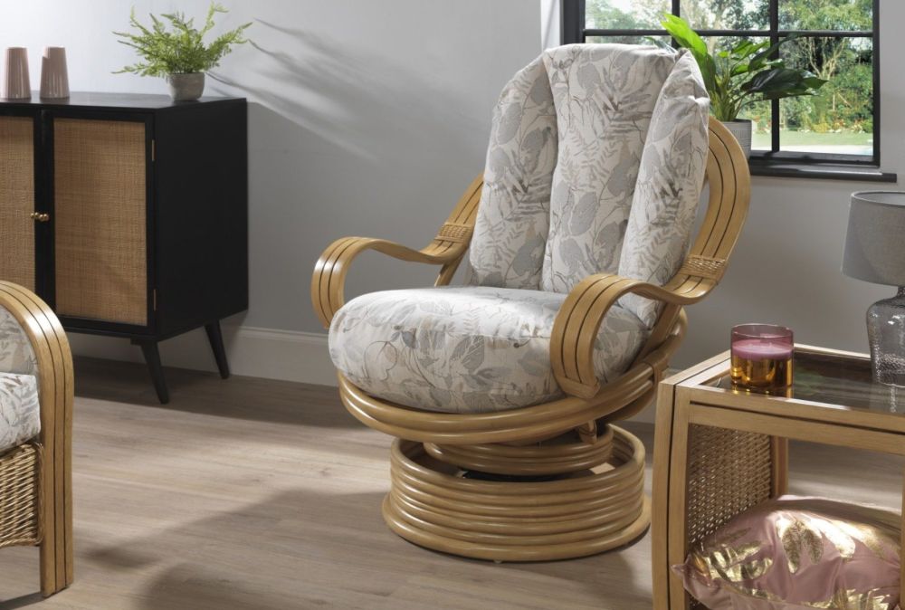 Desser Centurion Light Oak Laminated Swivel Rocker Chair