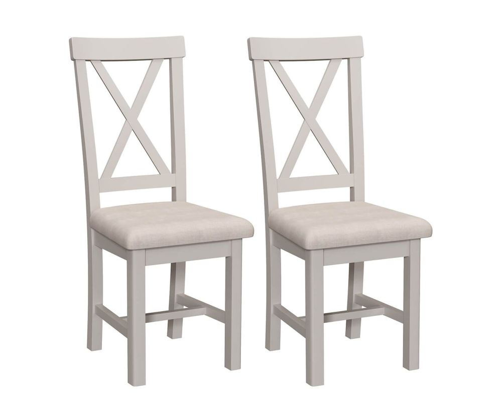 FD Essential Rochdale Painted Cross Back Dining Chair in Pair