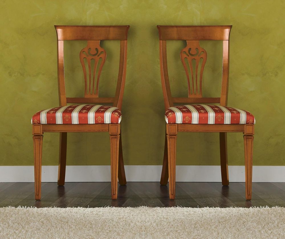 Camel Group Nostalgia Walnut Dining Chair in Pair