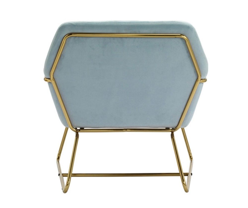 LPD Charles Sky Blue Fabric Armchair