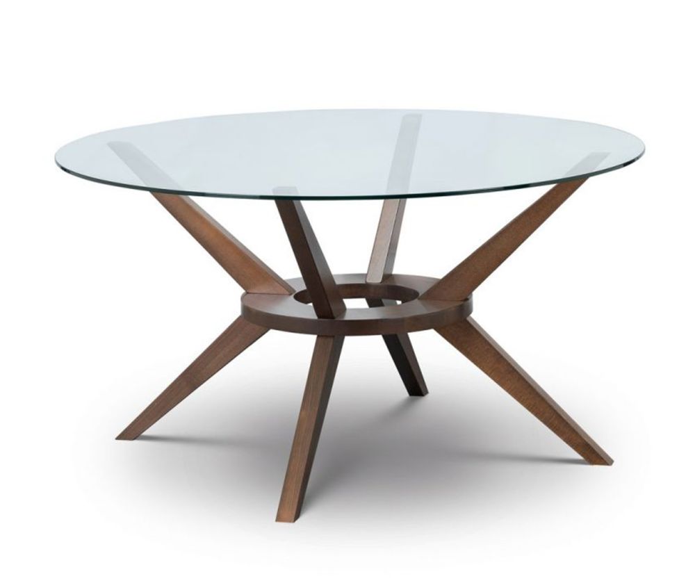 Julian Bowen Chelsea Large Glass Top Round Dining Table
