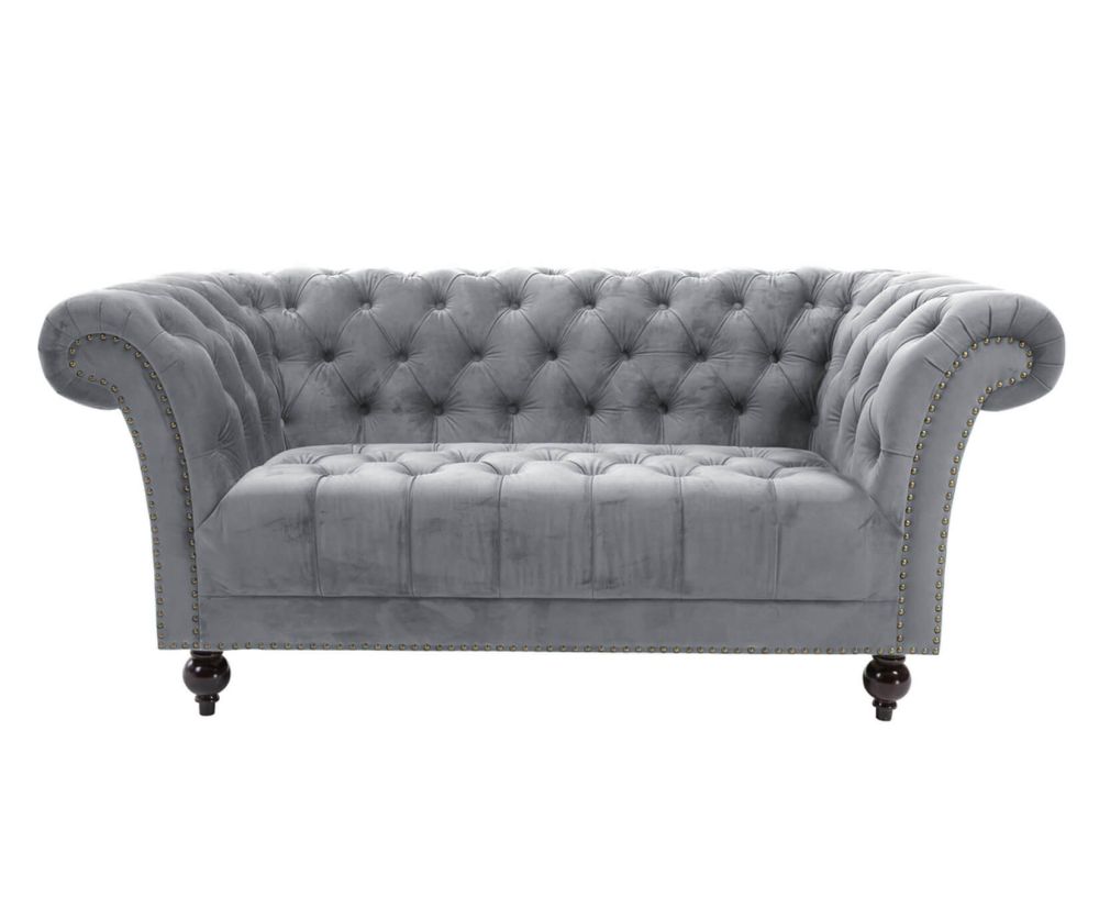 Birlea Furniture Chester Grey Fabric 2 Seater Sofa