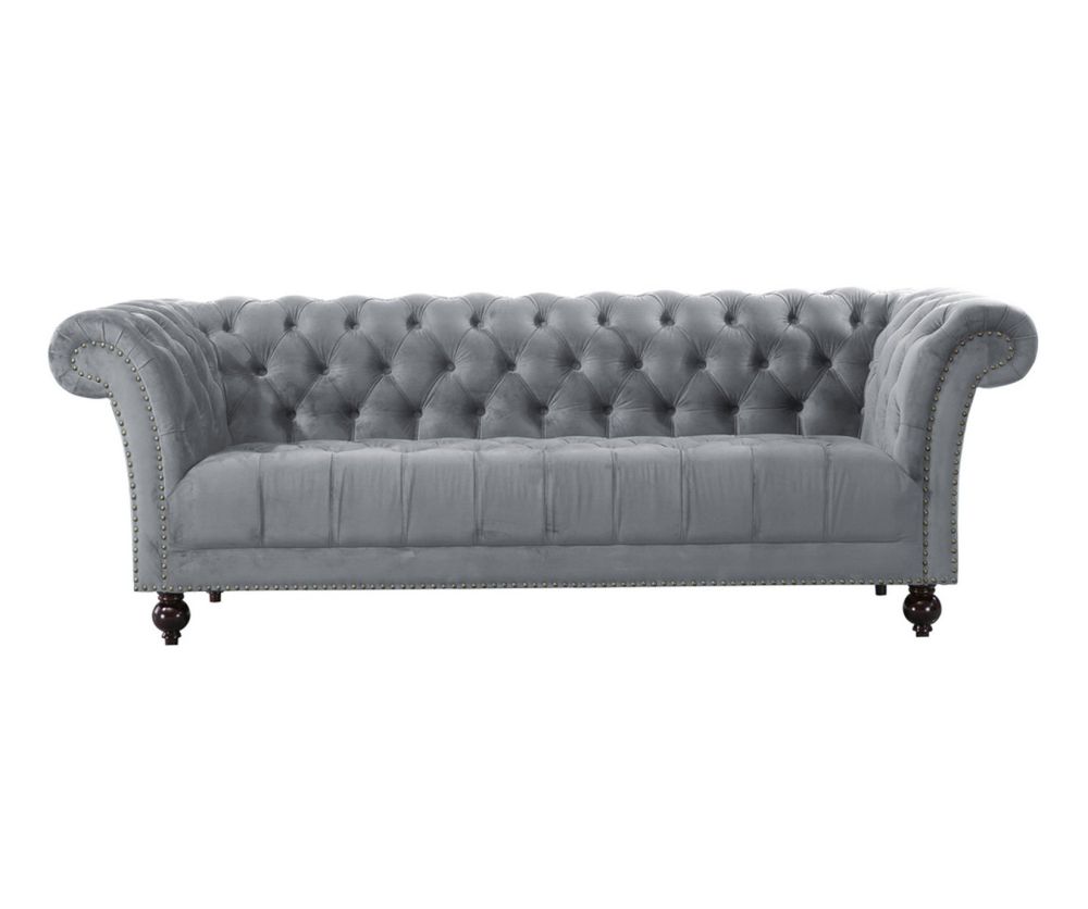 Birlea Furniture Chester Grey Fabric 3 Seater Sofa