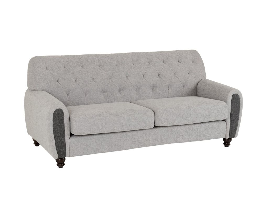 Seconique Chester Light Grey Fabric 3+2 Sofa Suite 