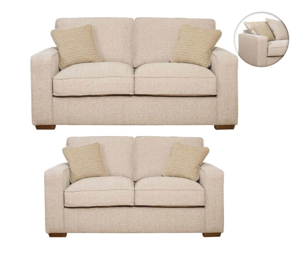 Buoyant Upholstery Chicago Pillow Back 3+2 Sofa Set