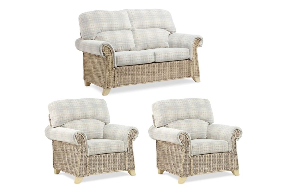 Desser Clifton Natural Wash 2 Seater Sofa and 2 Armchair Suite