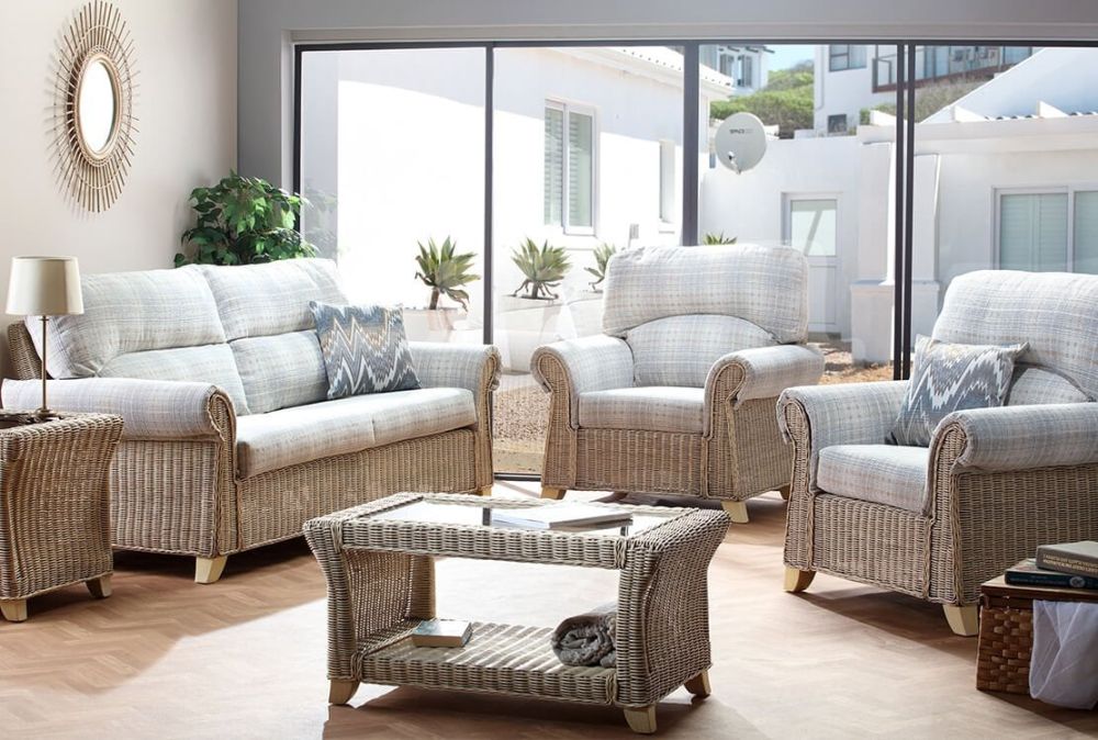 Desser Clifton Natural Wash 3 Seater Sofa and 2 Armchair Suite