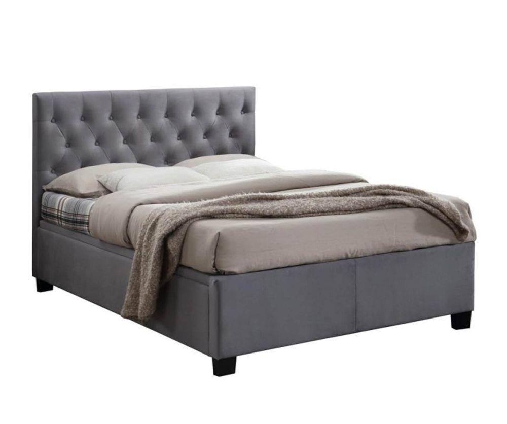 Birlea Furniture Cologne Grey Fabric Bed Frame