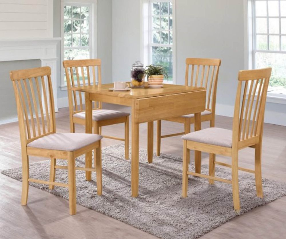 Annaghmore Cologne Light Oak Square Drop Leaf Dining Table only