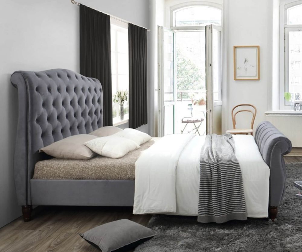 Birlea Furniture Colorado Grey Fabric Bed Frame