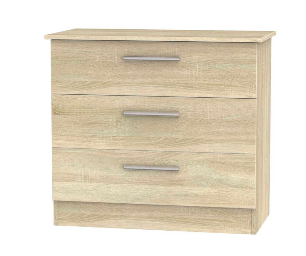 Welcome Furniture Contrast Bardolino 3 Drawer Chest
