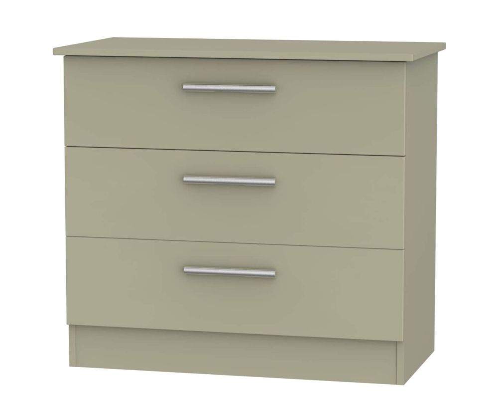 Welcome Furniture Contrast Mushroom 3 Drawer Chest