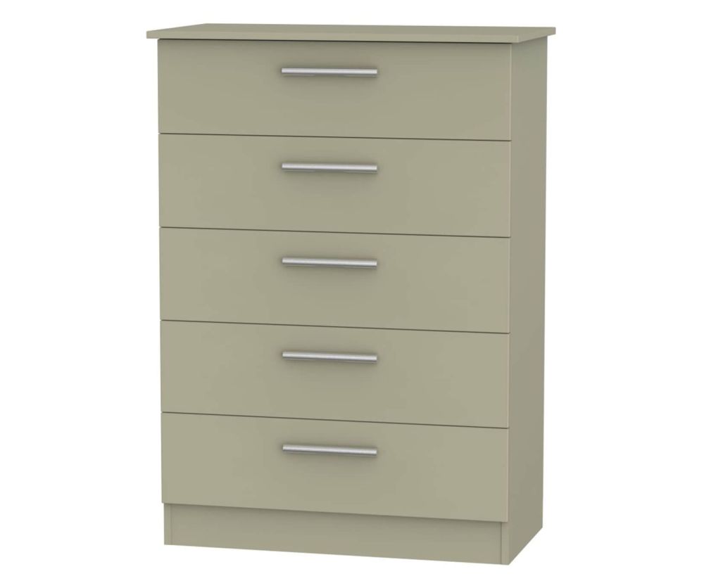Welcome Furniture Contrast Mushroom 5 Drawer Chest