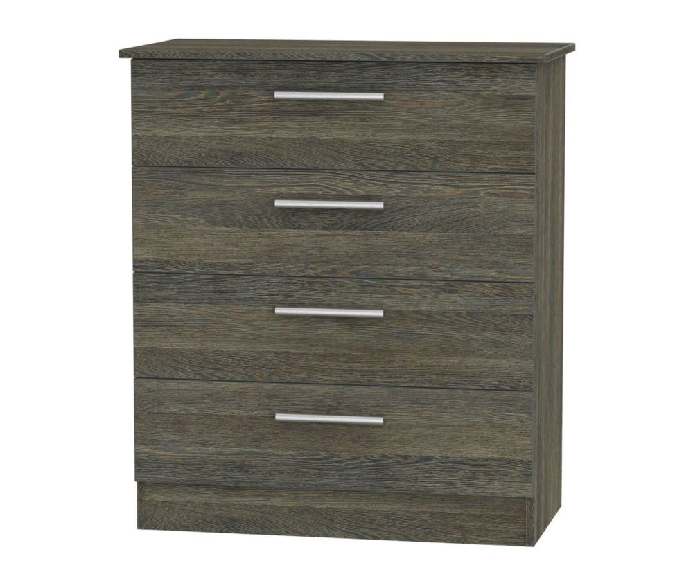 Welcome Furniture Contrast Panga Finish 4 Drawer Chest