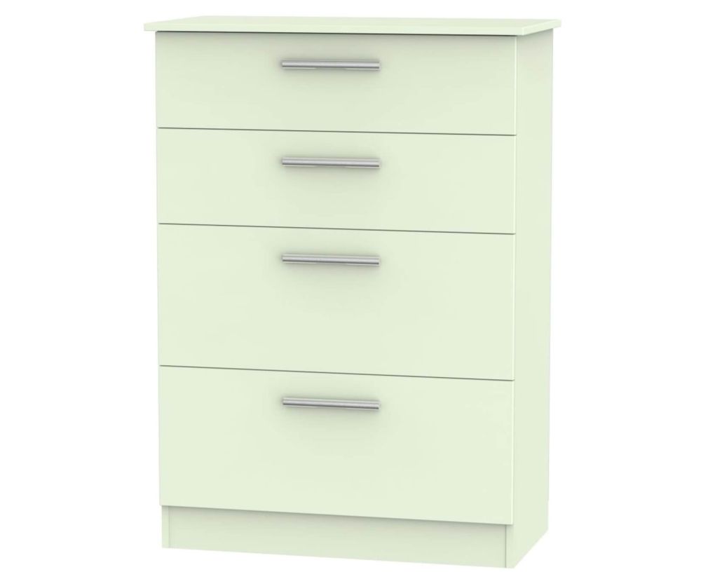 Welcome Furniture Contrast Vanilla 4 Drawer Chest