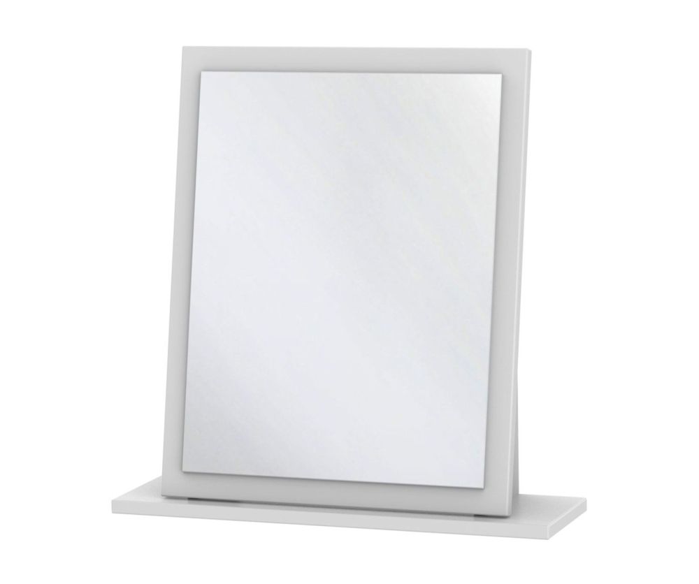 Welcome Furniture Contrast White Small Mirror