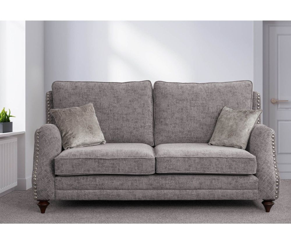 Sweet Dreams Conway Silver Fabric 3+2+1 Sofa Set