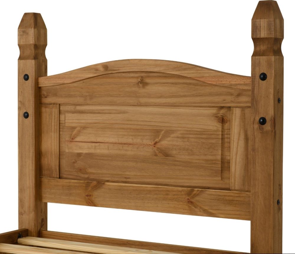 Seconique Corona Waxed Pine Low Footend Bed Frame
