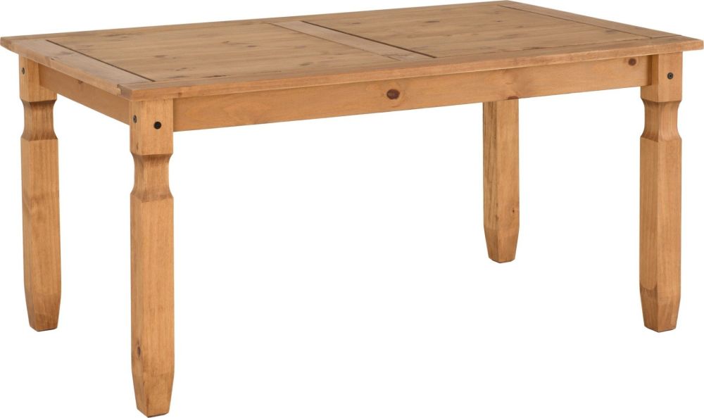 Seconique Corona Distressed Waxed Pine 5' Dining Table Only