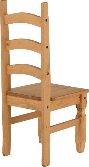 Seconique Corona Waxed Pine Finish Dining Chair X 2
