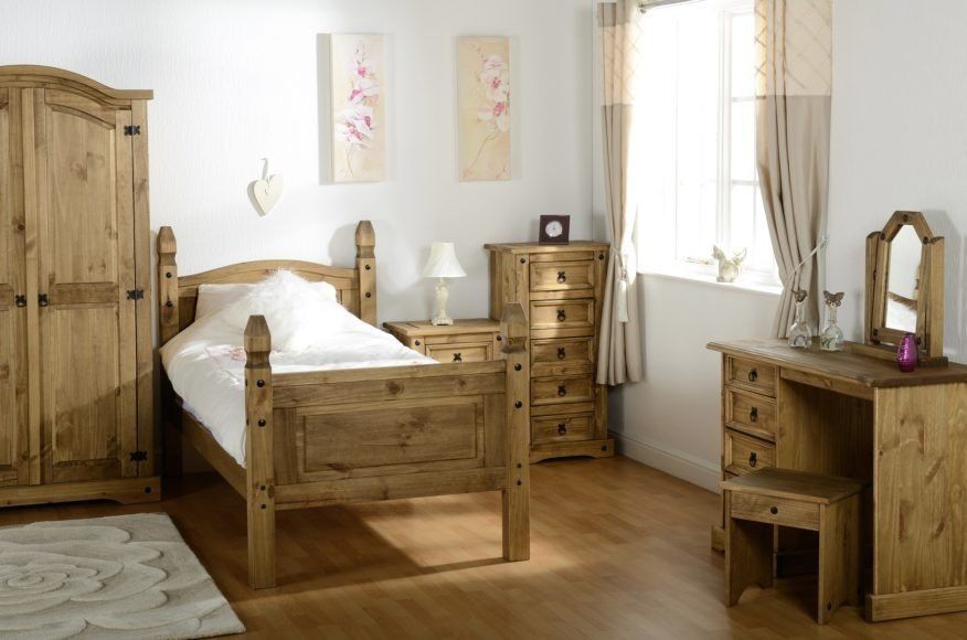 Seconique Corona Pine 4 Drawer Dressing Table