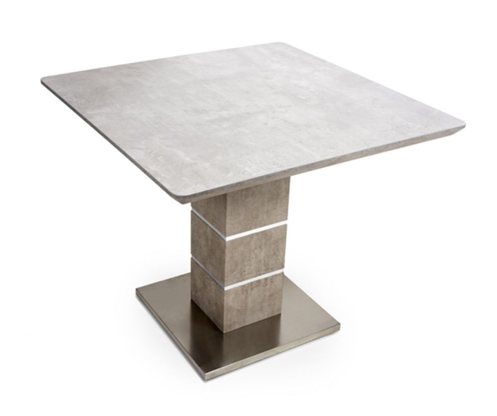 Furniture Link Delta Melamine Concrete Square Dining Table