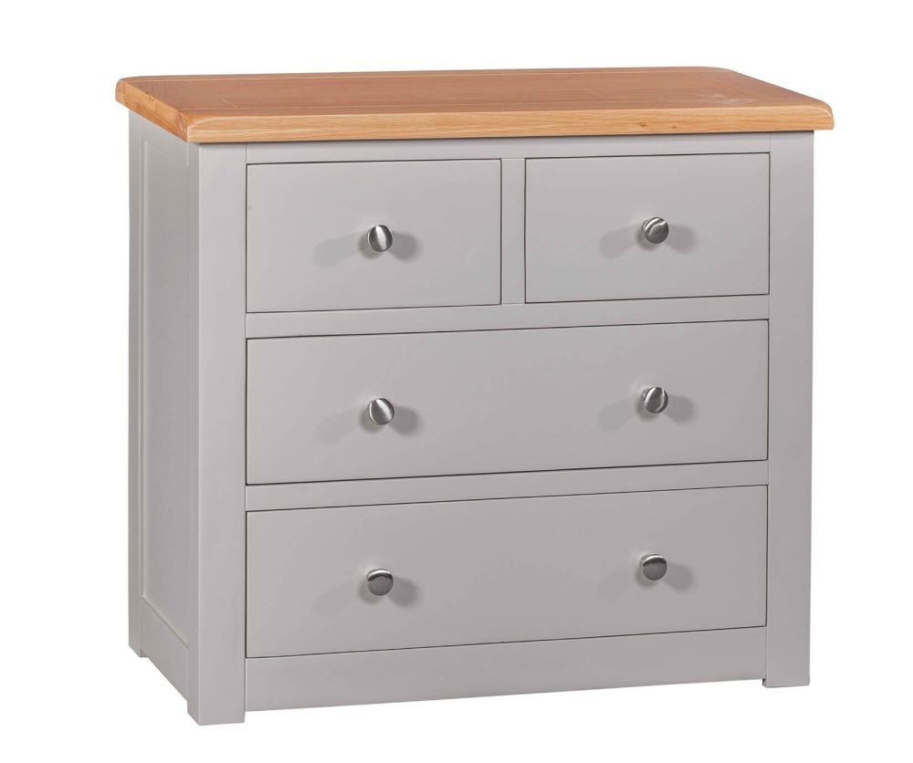 Homestyle GB Diamond Painted Oak 2+2 Drawer Chest