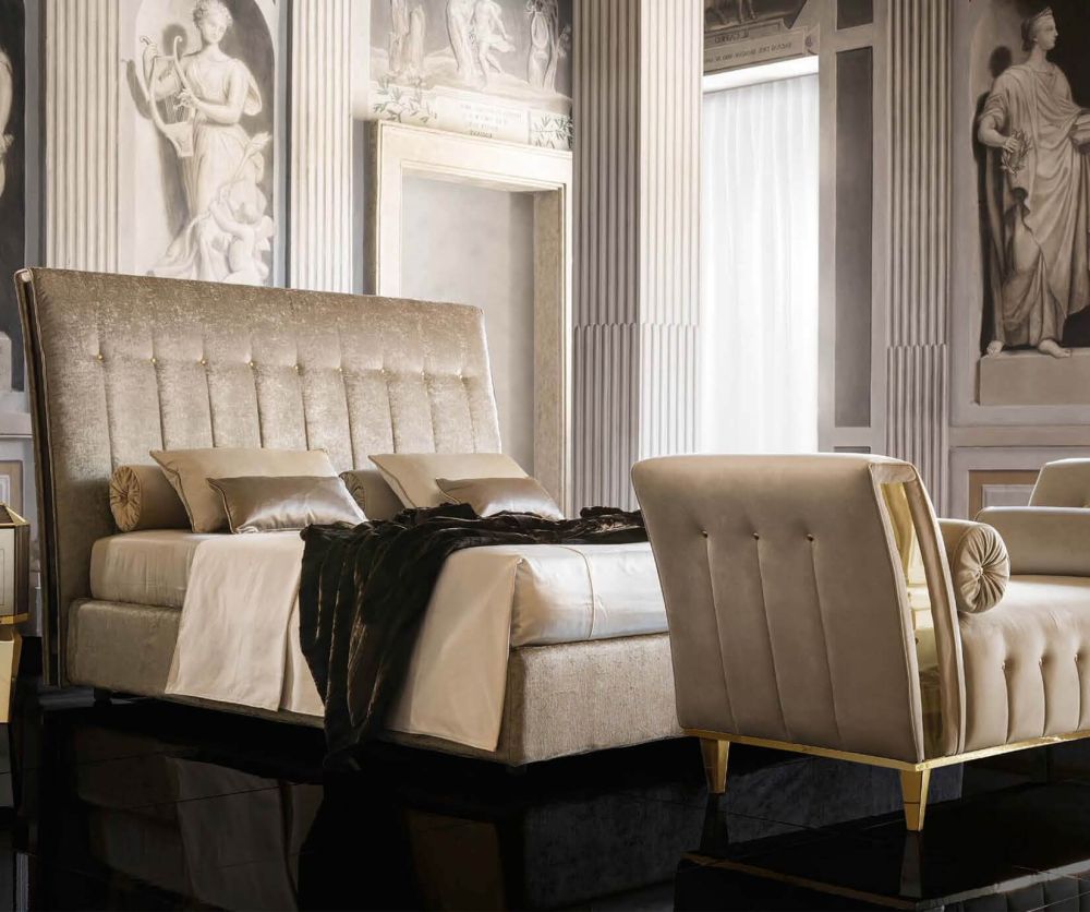 Arredoclassic Diamante Italian Upholstered Bed Frame
