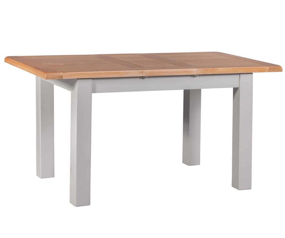Homestyle GB Diamond Painted Oak Small Extending Dining Table