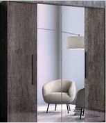 H2O Design Divina Canyon Oak Glossy Italian 4 Door Wardrobe